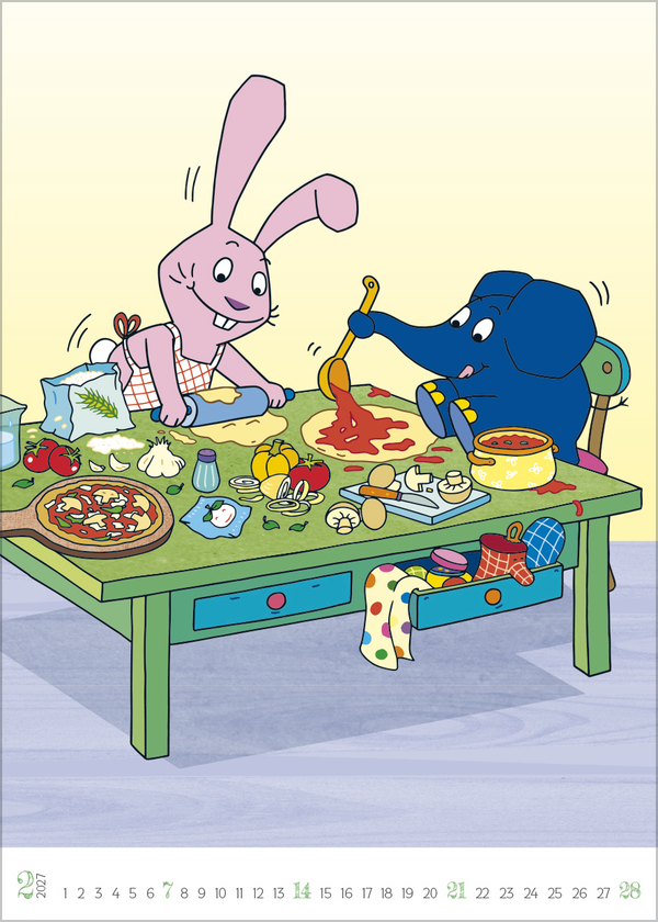 Weitere Ansicht: Der Kalender mit dem Elefanten 2027