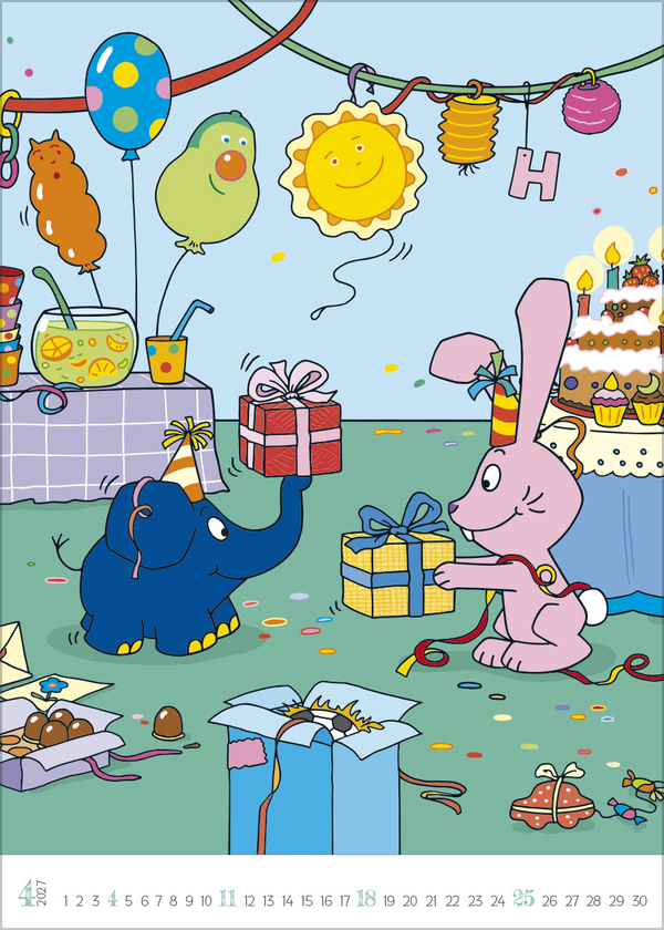 Weitere Ansicht: Der Kalender mit dem Elefanten 2027