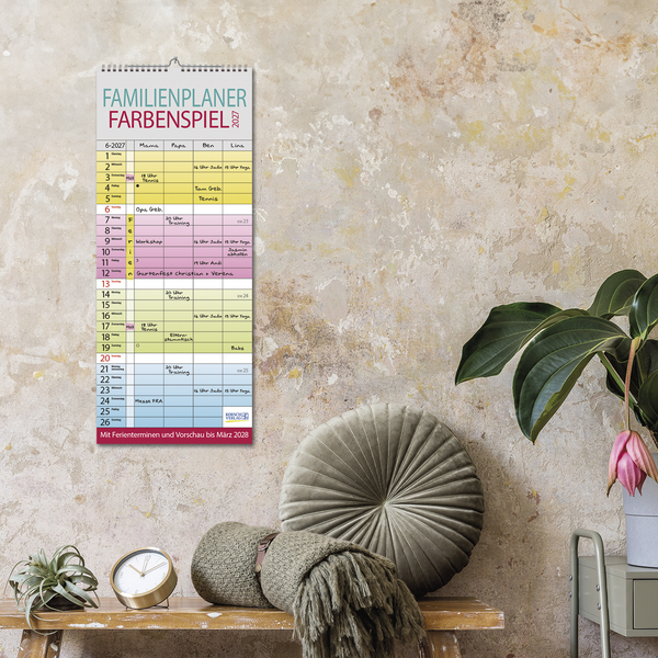Weitere Ansicht: Familienplaner Farbenspiel 2027