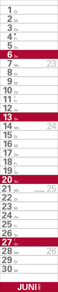 Weitere Ansicht: XXL Planer Großdruck rot 2027