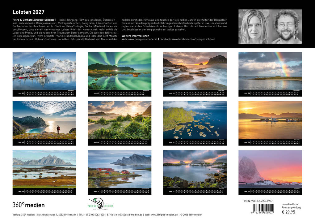 Weitere Ansicht: Lofoten Premiumkalender 2027