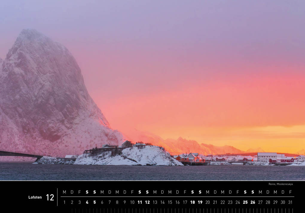 Weitere Ansicht: Lofoten Premiumkalender 2027