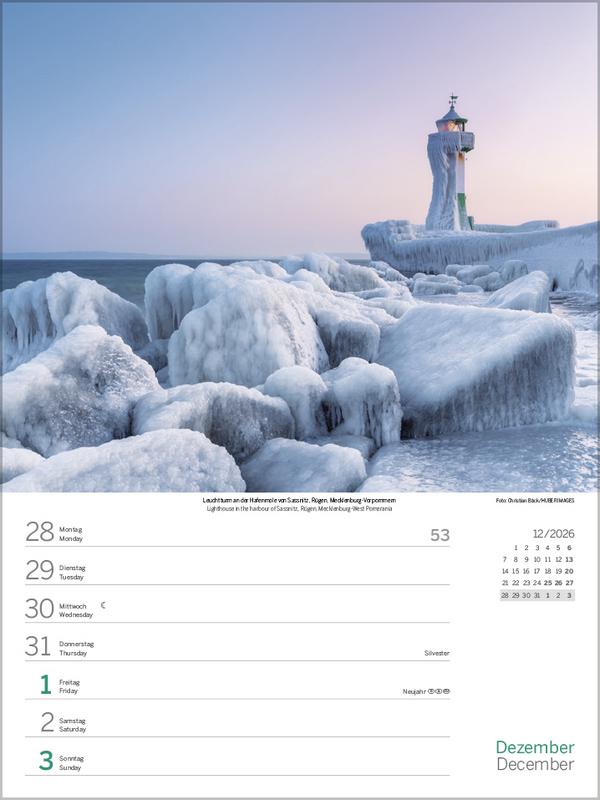 Weitere Ansicht: Nord- und Ostsee Wochenkalender 2027