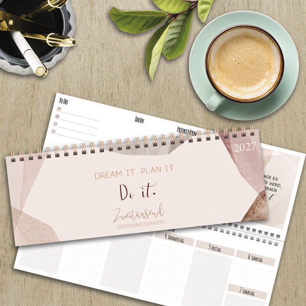 Weitere Ansicht: Tischkalender quer Plan it 2027