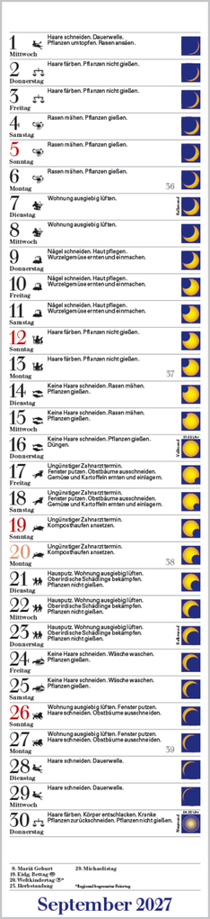 Weitere Ansicht: Mond-Langplaner 2027