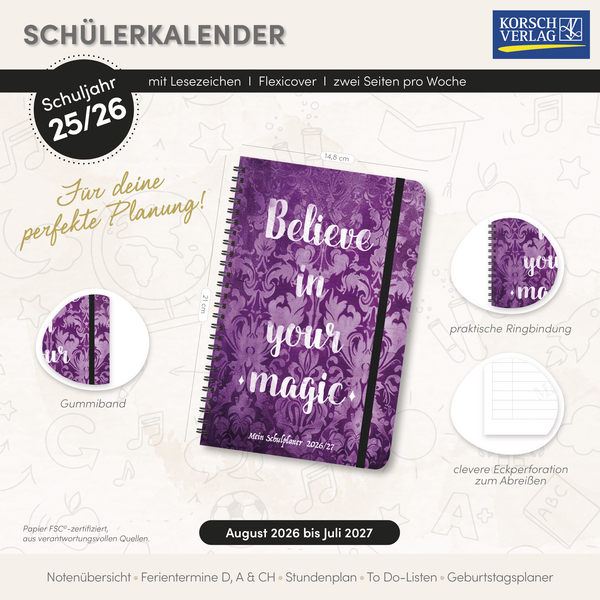 Weitere Ansicht: Schülerkalender Magic 2026/2027