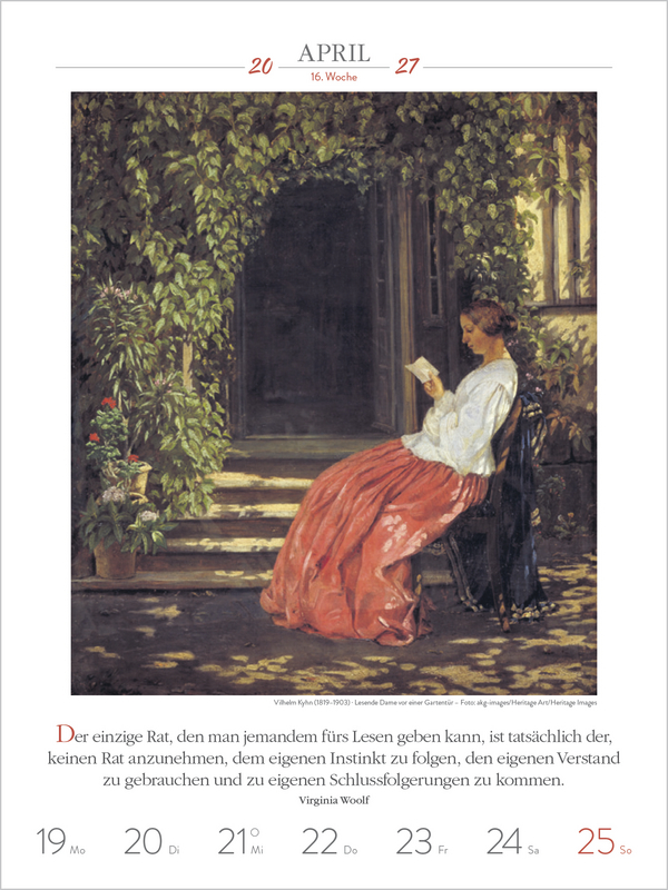 Weitere Ansicht: Literaturkalender Frauen lieben Lesen 2027