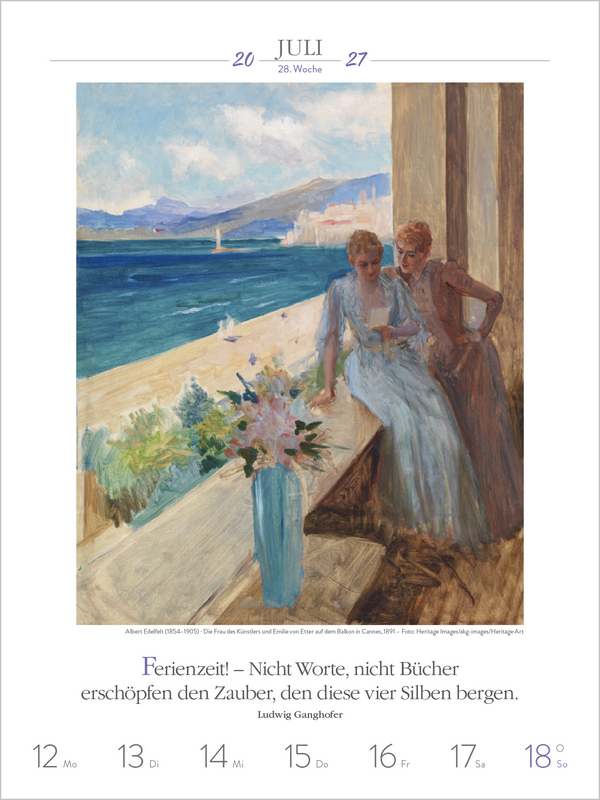 Weitere Ansicht: Literaturkalender Frauen lieben Lesen 2027