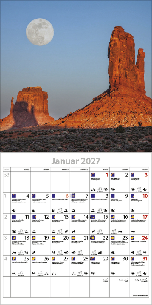 Weitere Ansicht: Der große Mondplaner 2027