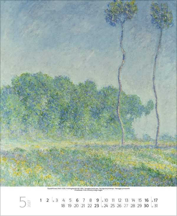 Weitere Ansicht: Claude Monet 2027 | Claude Monet
