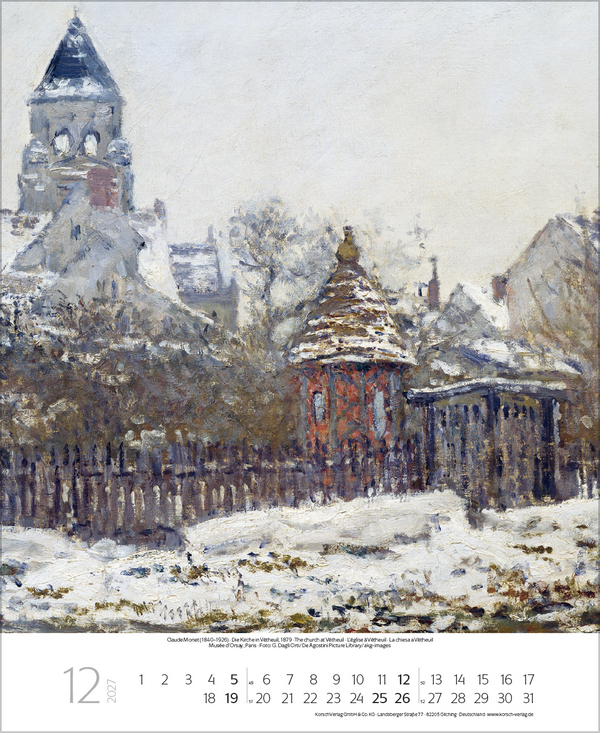 Weitere Ansicht: Claude Monet 2027 | Claude Monet