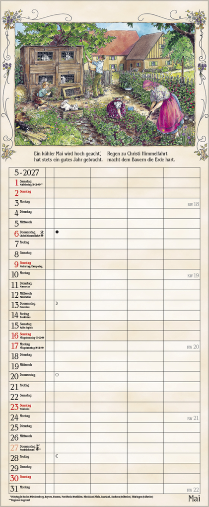 Weitere Ansicht: Bauernkalender 2027