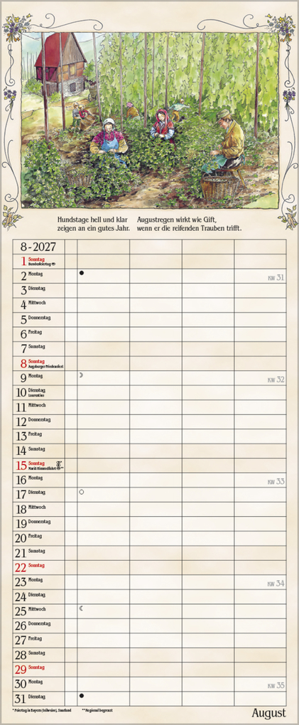 Weitere Ansicht: Bauernkalender 2027