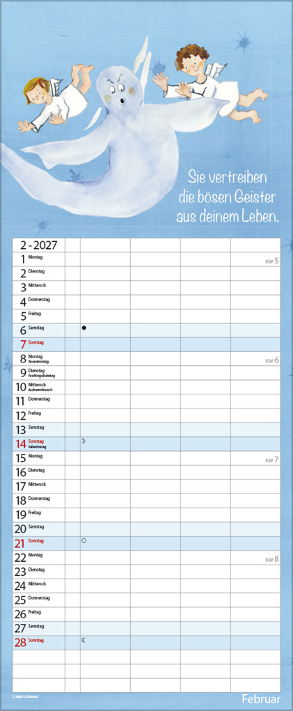 Weitere Ansicht: Familientimer Schutzengel 2027