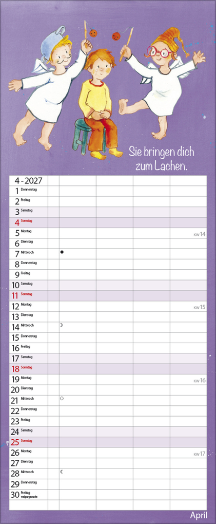 Weitere Ansicht: Familientimer Schutzengel 2027