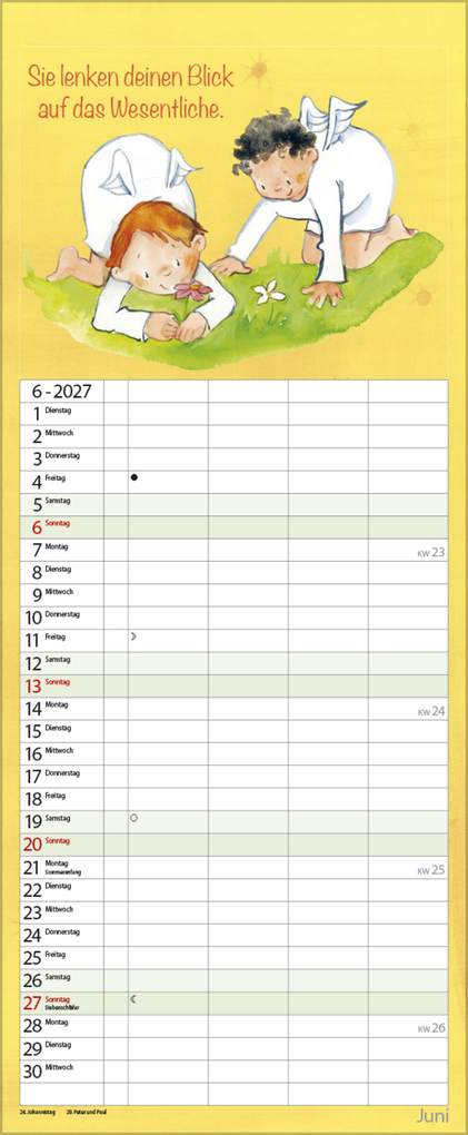 Weitere Ansicht: Familientimer Schutzengel 2027