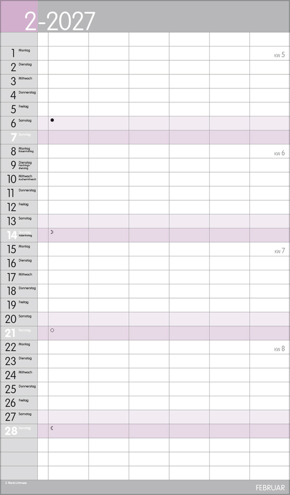 Weitere Ansicht: XL Familienplaner Pastell 2027