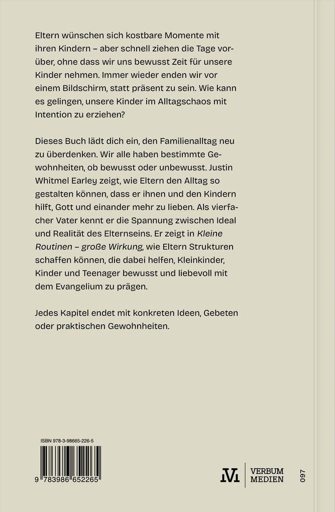 Weitere Ansicht: Kleine Routinen - große Wirkung | Justin Whitmel Earley