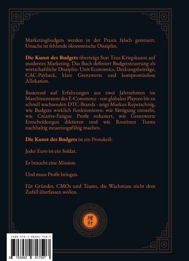 Weitere Ansicht: Die Kunst des Budgets | Markus Repetschnig