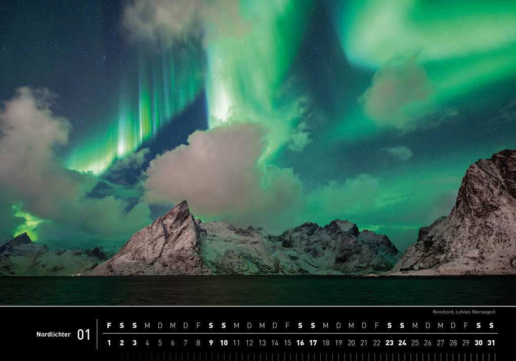 Weitere Ansicht: Nordlichter Premiumkalender 2027 | Robert Haasmann