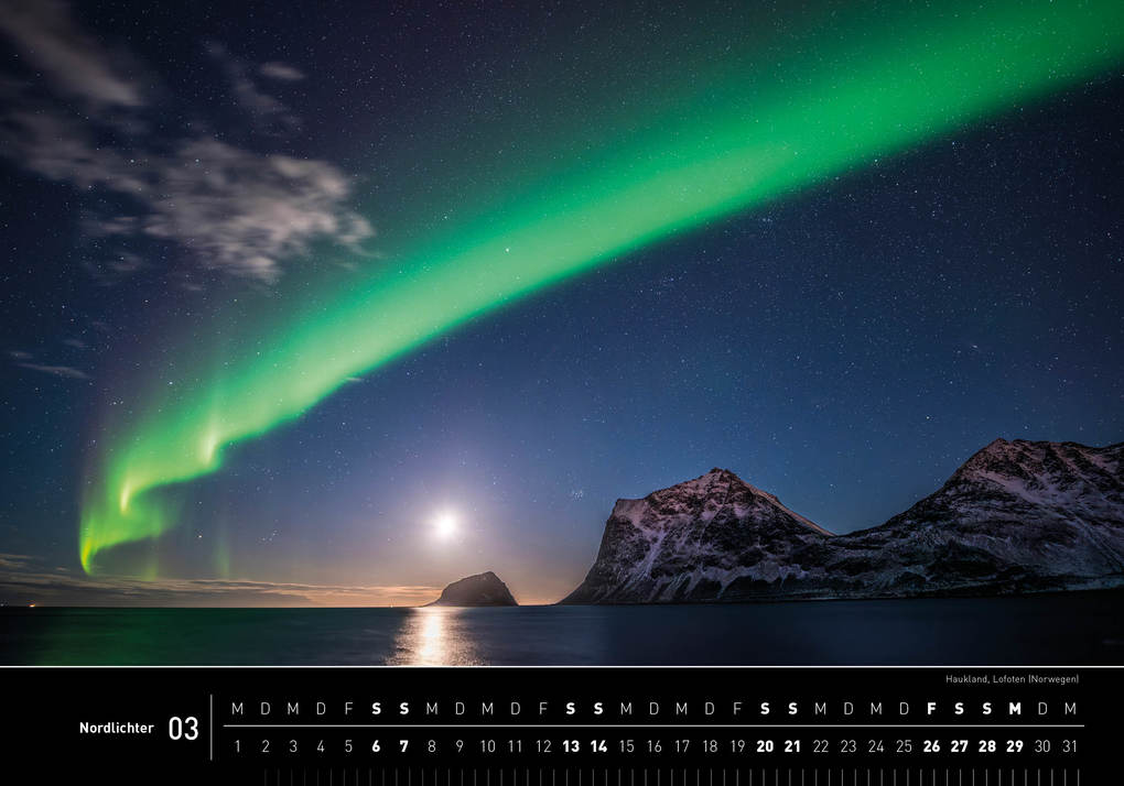 Weitere Ansicht: Nordlichter Premiumkalender 2027 | Robert Haasmann