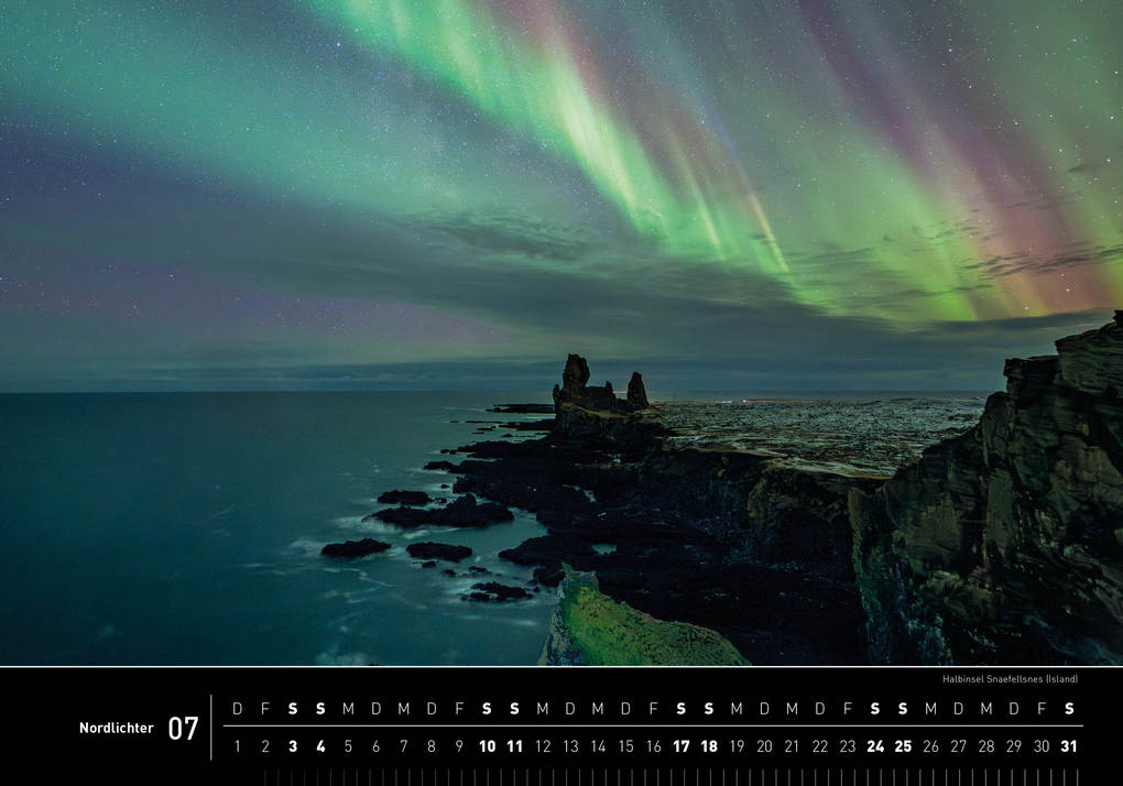 Weitere Ansicht: Nordlichter Premiumkalender 2027 | Robert Haasmann