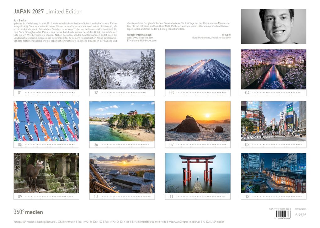 Weitere Ansicht: Japan Exklusivkalender 2027