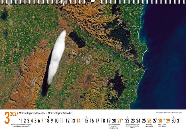 Weitere Ansicht: Meteorologischer Kalender 2027 Meteorological Calendar