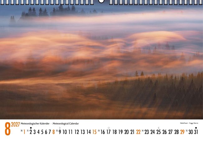 Weitere Ansicht: Meteorologischer Kalender 2027 Meteorological Calendar