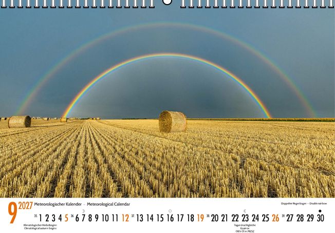 Weitere Ansicht: Meteorologischer Kalender 2027 Meteorological Calendar