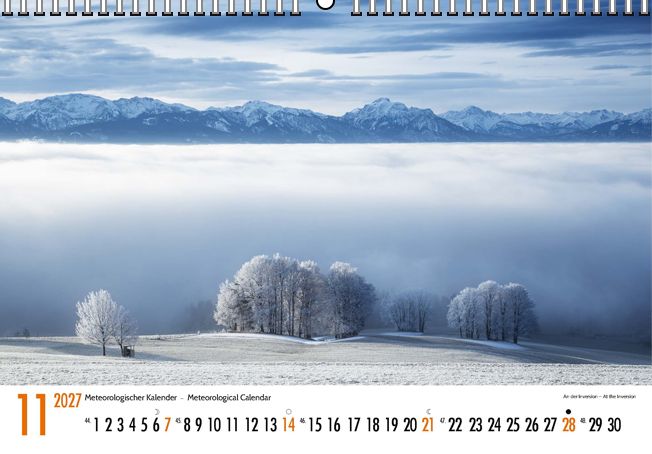 Weitere Ansicht: Meteorologischer Kalender 2027 Meteorological Calendar