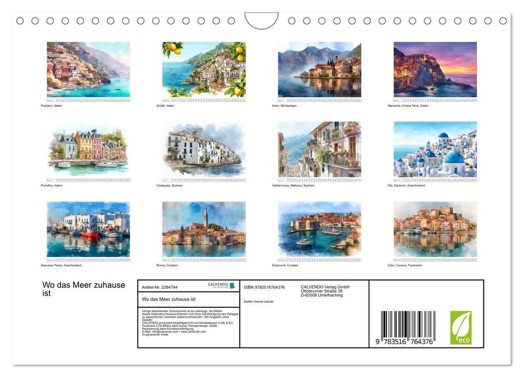 Weitere Ansicht: Wo das Meer zuhause ist (Wandkalender 2027 DIN A4 quer), CALVENDO Monatskalender | Calvendo, Steffen Gierok-Latniak