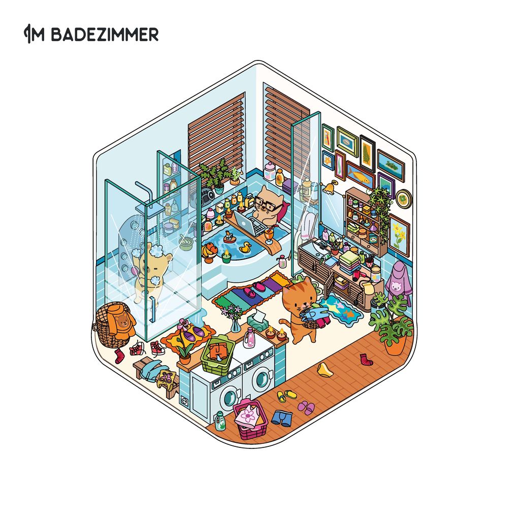 Weitere Ansicht: Mini-Sticker-Szenen - Cozy Mini-Homes I 3D-Sticker