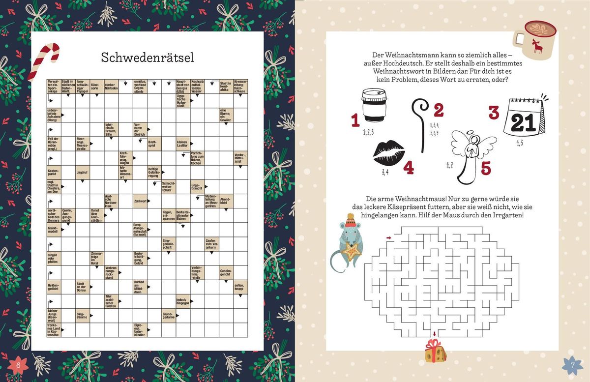 Weitere Ansicht: Rätsel für die Weihnachtszeit I Rätselbuch für Erwachsene