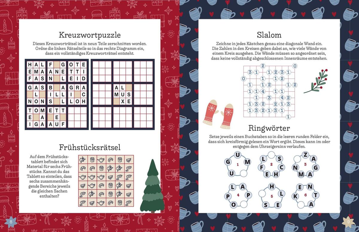 Weitere Ansicht: Rätsel für die Weihnachtszeit I Rätselbuch für Erwachsene