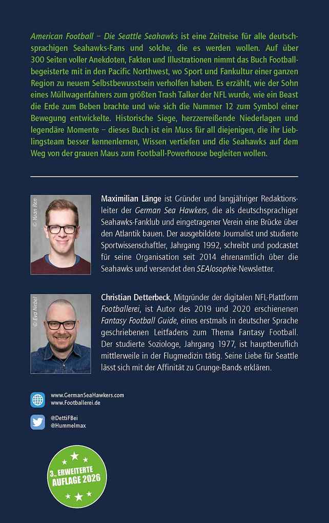 Weitere Ansicht: American Football: Die Seattle Seahawks | Maximilian Länge, Christian Detterbeck