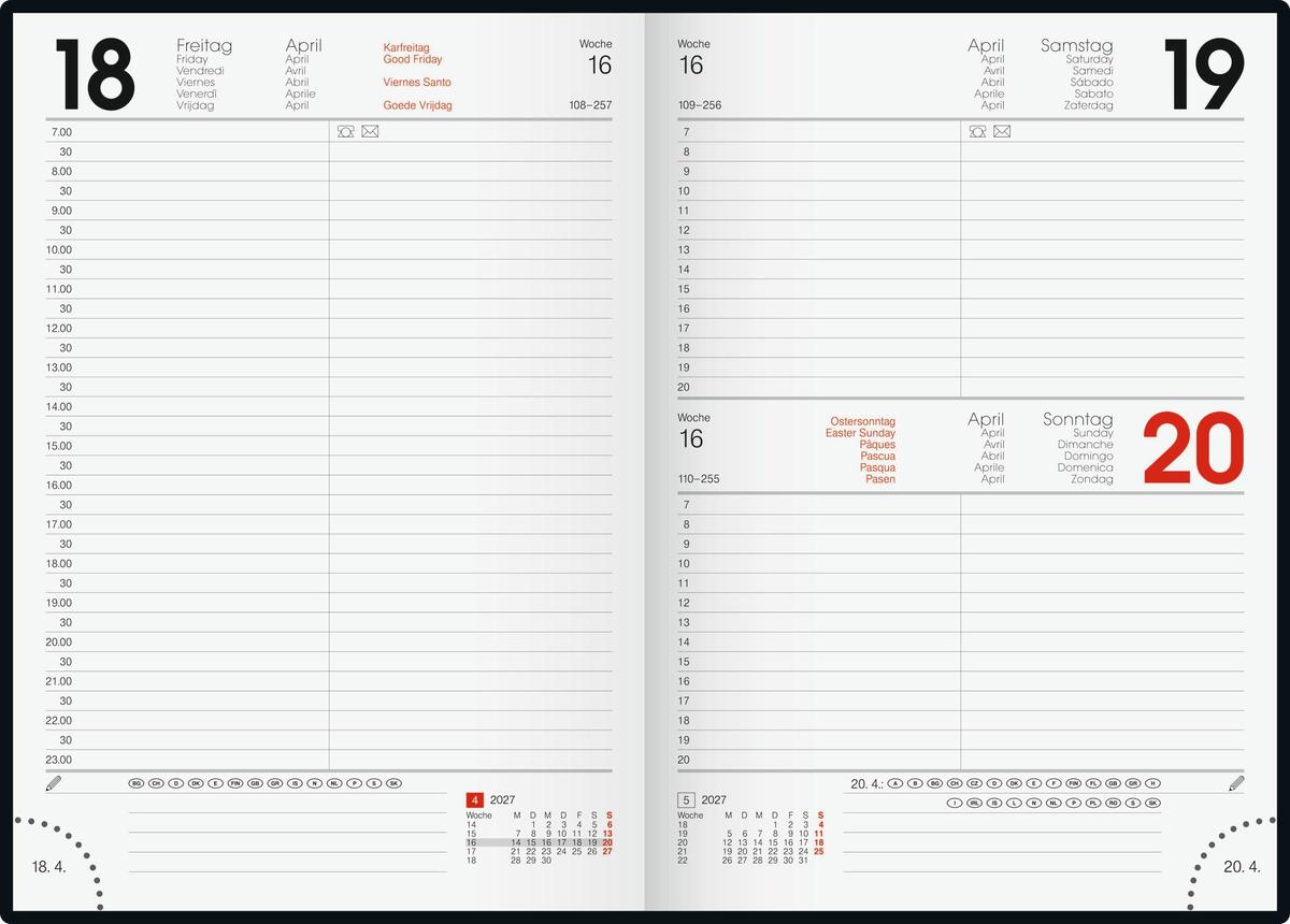 Weitere Ansicht: BRUNNEN 1079515037 Buchkalender Mod. 795 2027 "Sunbeds" A5, Papier