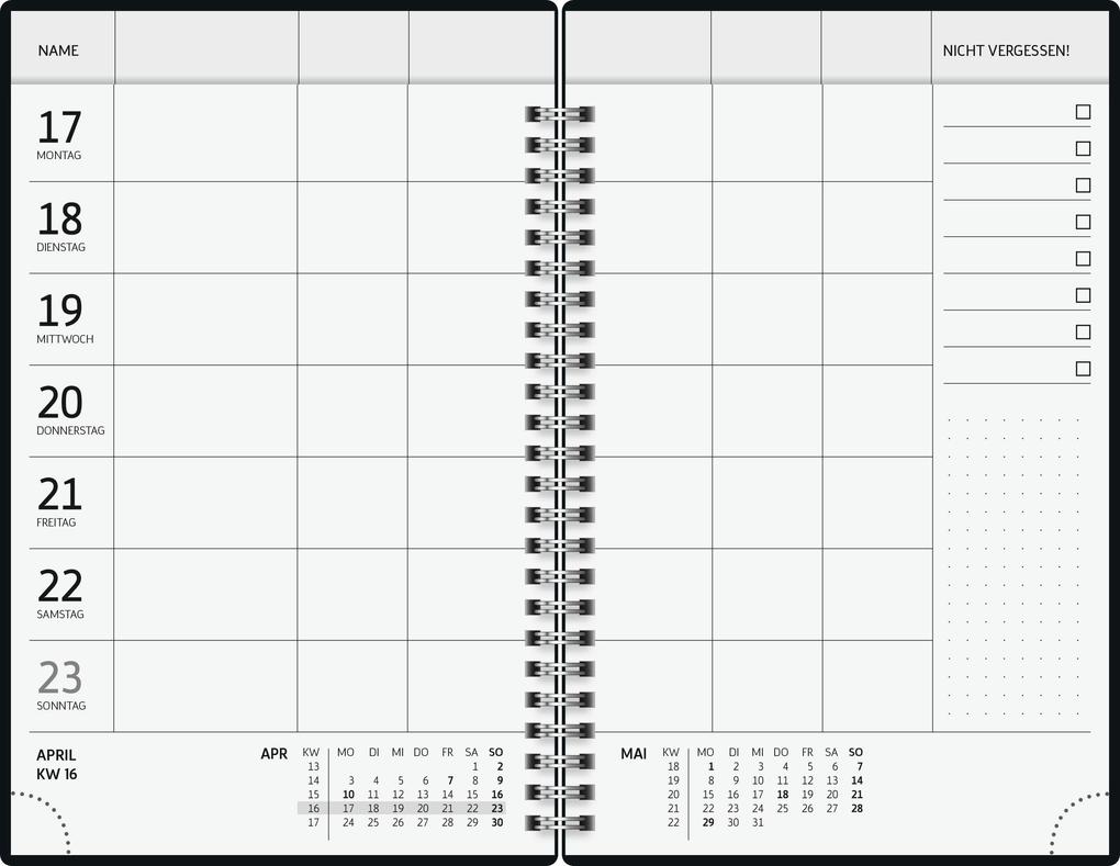 Weitere Ansicht: BRUNNEN 1070290027 Buchkalender Familienplaner 2027 "Lions" A5, Papier