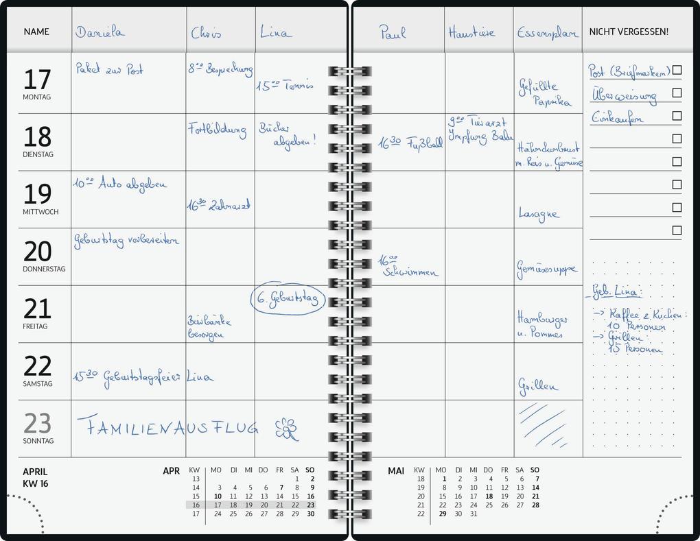 Weitere Ansicht: BRUNNEN 1070290027 Buchkalender Familienplaner 2027 "Lions" A5, Papier
