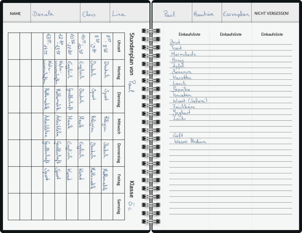 Weitere Ansicht: BRUNNEN 1070290027 Buchkalender Familienplaner 2027 "Lions" A5, Papier