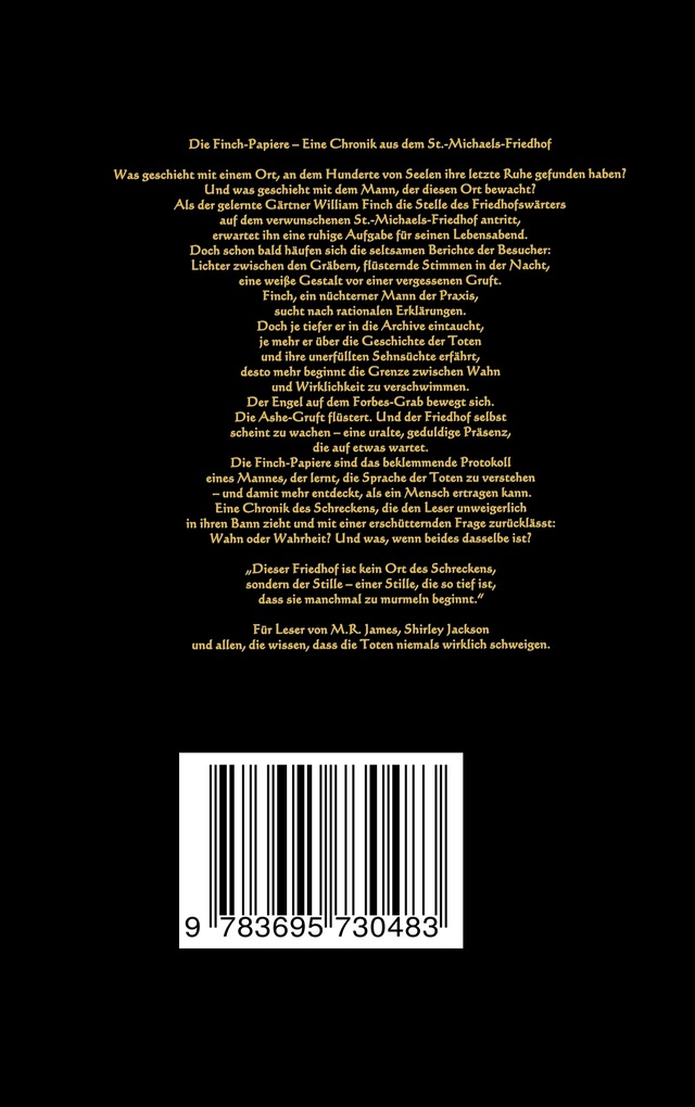 Weitere Ansicht: Die Finch-Papiere | W.J. Marko