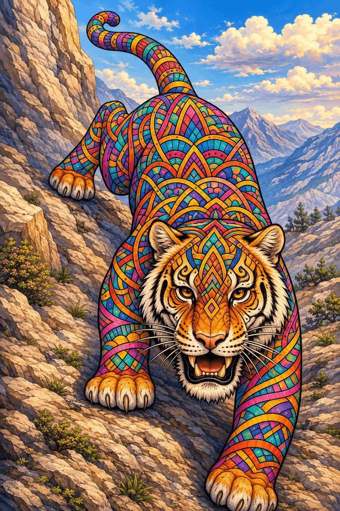 Weitere Ansicht: Mandala Tiere Malbuch für Erwachsene mit 50 schönen Ausmalmotiven | Josef Mickey Müller