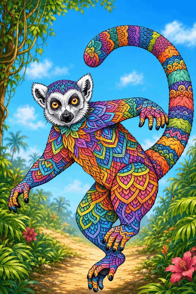 Weitere Ansicht: Mandala Tiere Malbuch für Erwachsene mit 50 schönen Ausmalmotiven | Josef Mickey Müller