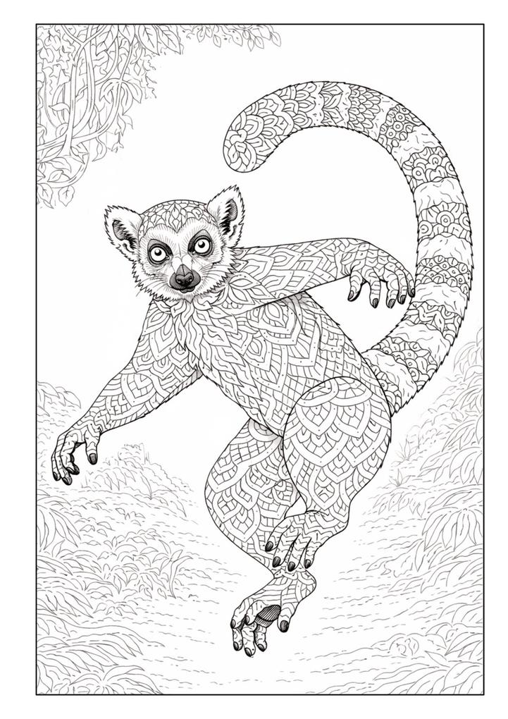 Weitere Ansicht: Mandala Tiere Malbuch für Erwachsene mit 50 schönen Ausmalmotiven | Josef Mickey Müller