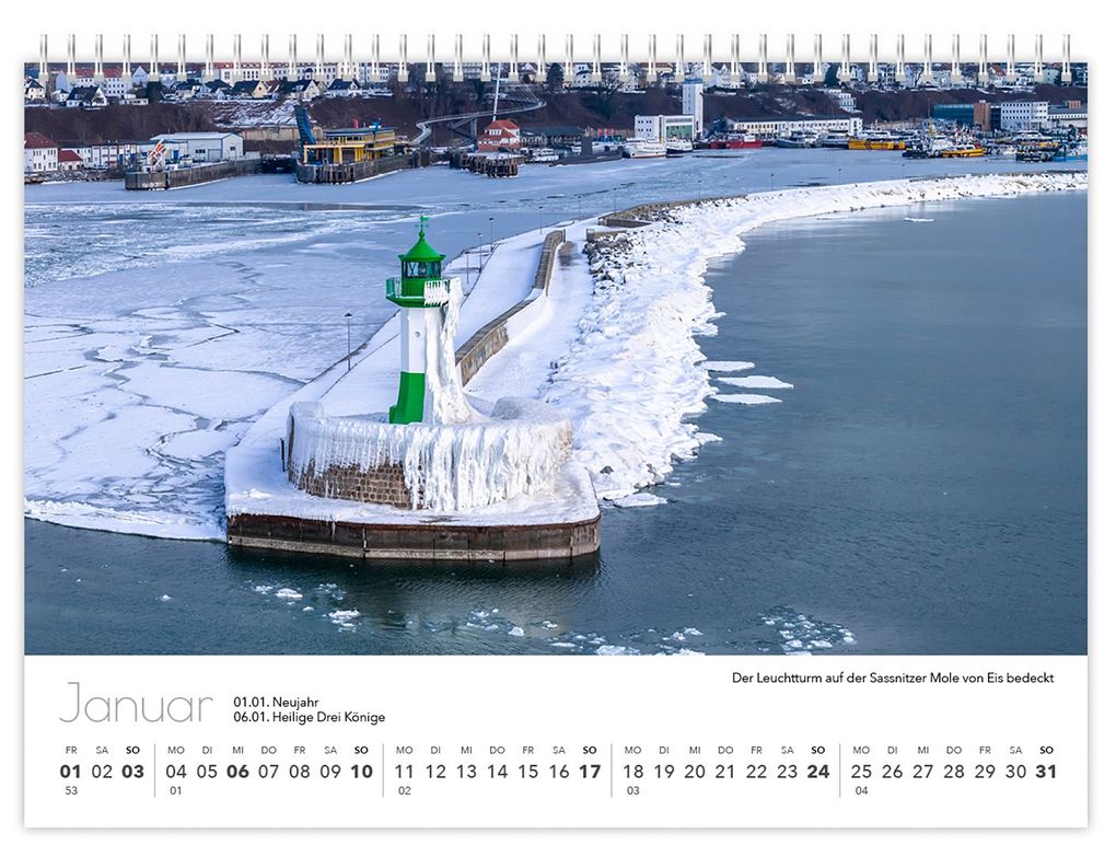 Weitere Ansicht: Kalender Rügen Luftaufnahmen kompakt 2027 | Peter Schubert, K4 Verlag