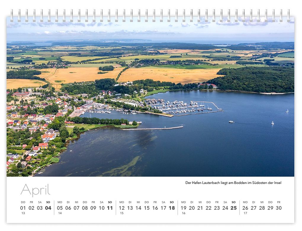 Weitere Ansicht: Kalender Rügen Luftaufnahmen kompakt 2027 | Peter Schubert, K4 Verlag