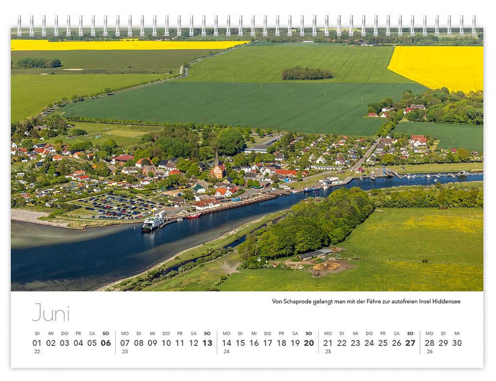 Weitere Ansicht: Kalender Rügen Luftaufnahmen kompakt 2027 | Peter Schubert, K4 Verlag