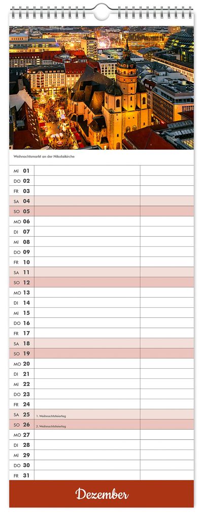 Weitere Ansicht: Küchenkalender Leipzig 2027 | Peter Schubert, K4 Verlag