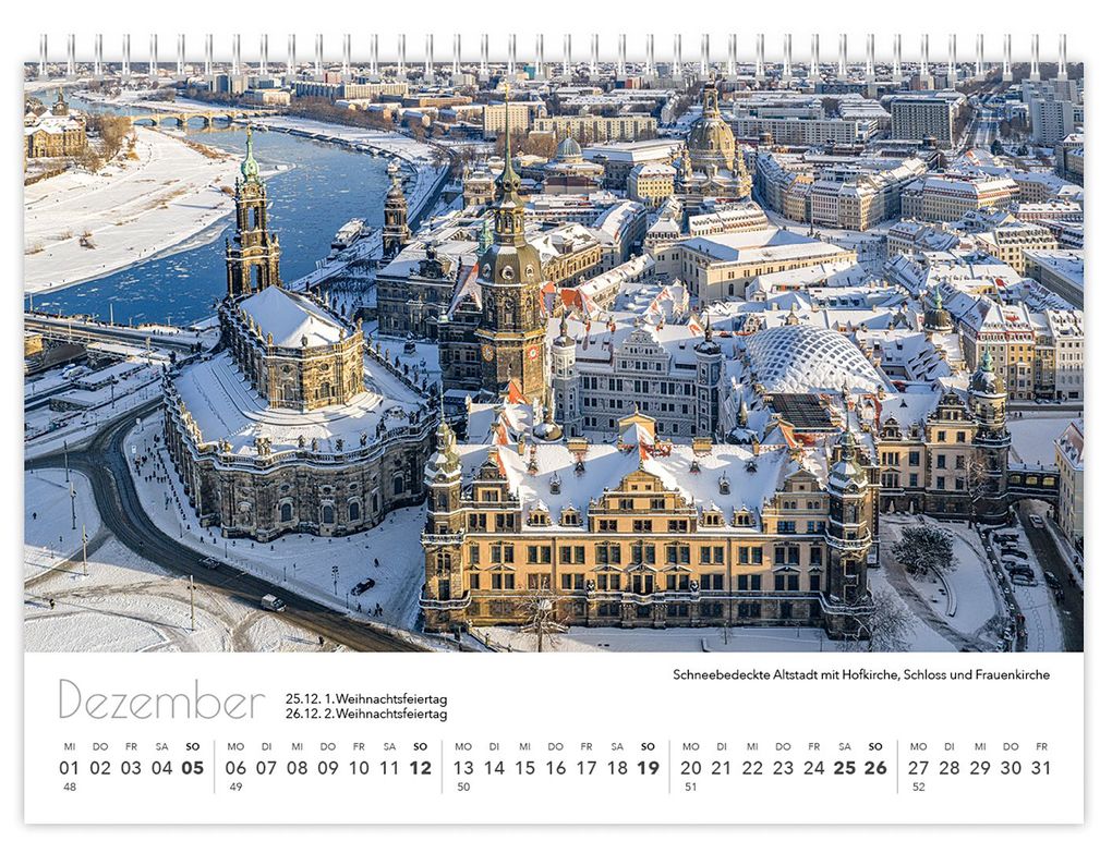 Weitere Ansicht: Kalender Dresden Elbflorenz kompakt 2027 | Peter Schubert, K4 Verlag
