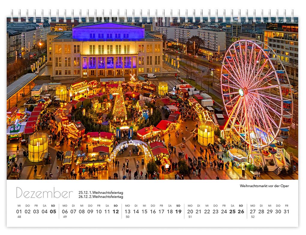 Weitere Ansicht: Kalender Leipzig kompakt 2027 | Peter Schubert, K4 Verlag